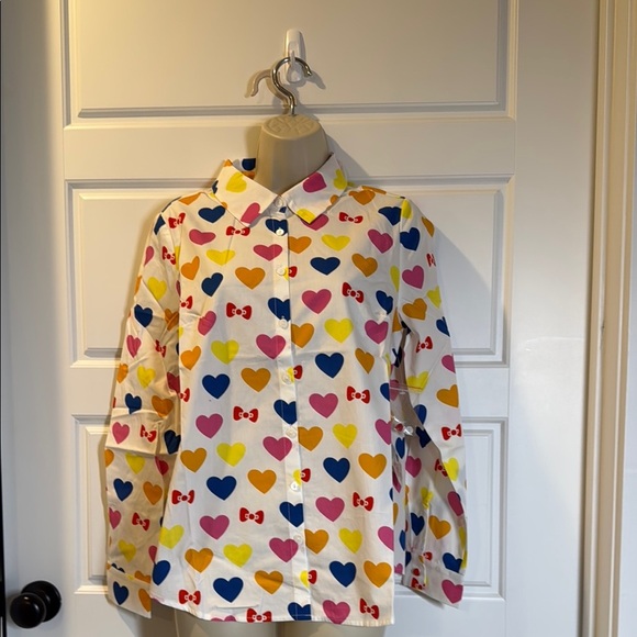 ModCloth x Hello Kitty Supercute Love Button-Up Top Medium NWT - Picture 5 of 8